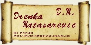Drenka Matasarević vizit kartica